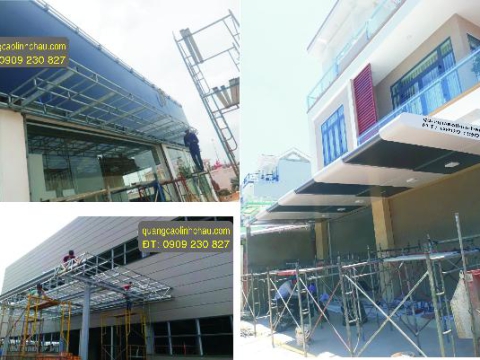 THI CÔNG BẢNG HIỆU CÔNG TY ĐẸP BẾN TRE