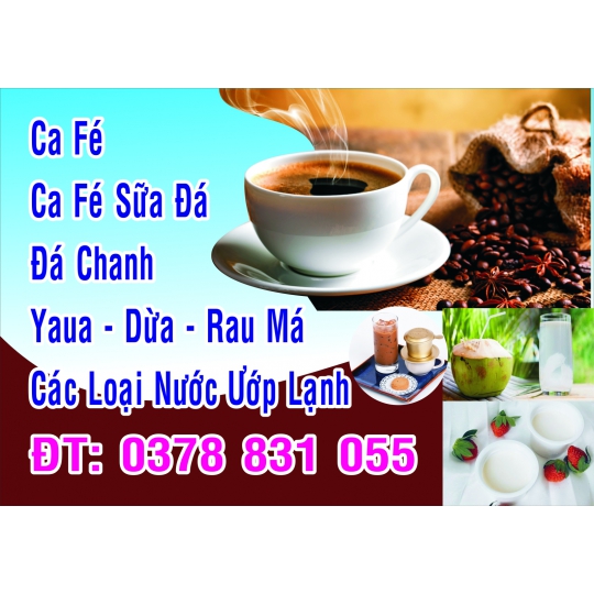bảng hiệu cà phê  bến tre
